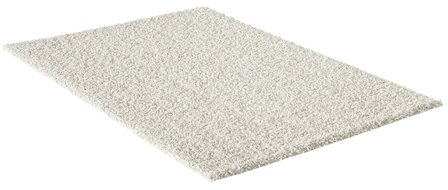 Ecru hoogpolig vloerkleed of karpet Seram 1300