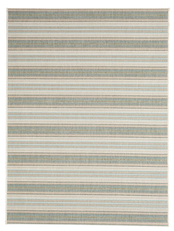 Modern gestreept vloerkleed of karpet Patmos Groen
