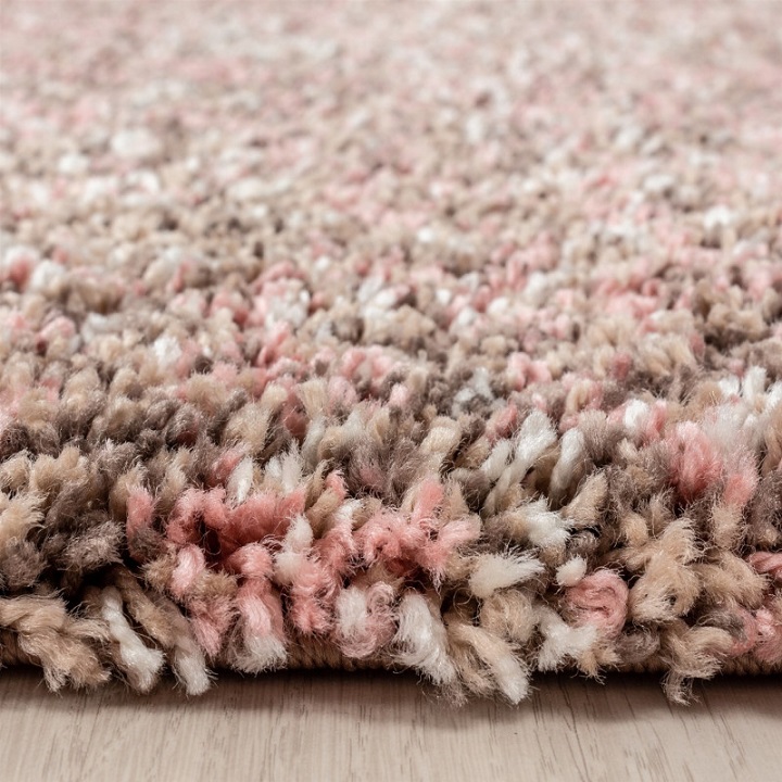 focus Ministerie beton Hoogpolig roze gemeleerd vloerkleed | Aanbiedingen - Vloerkleed en karpet