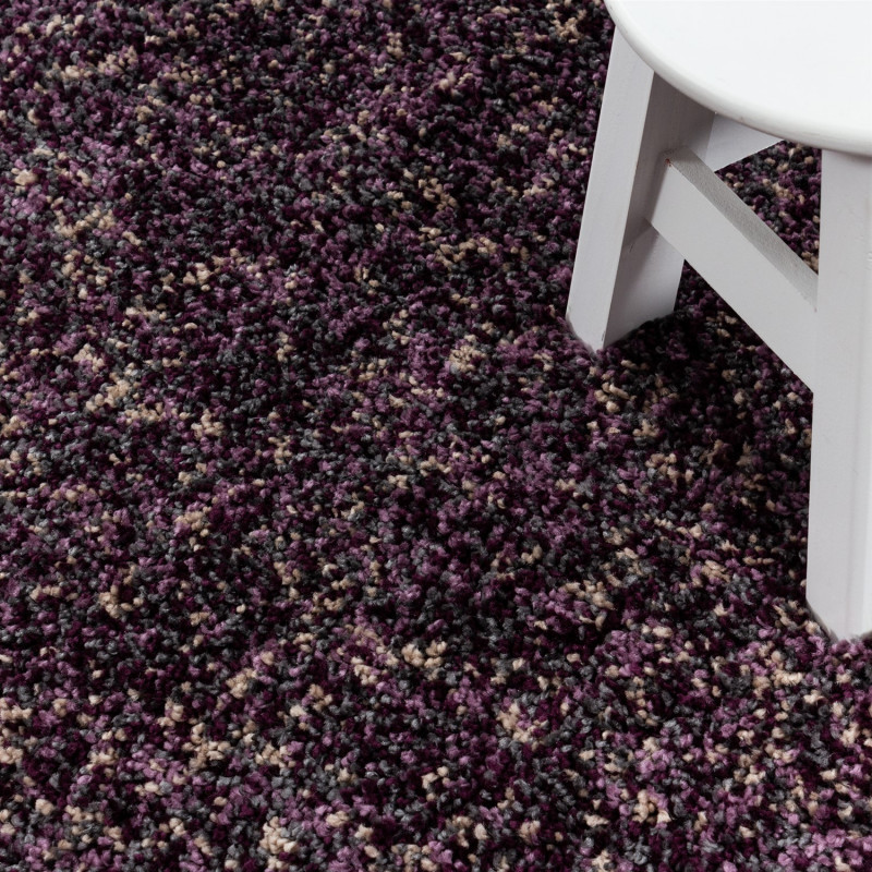 Dezelfde Snoep Melbourne Hoogpolig paars vloerkleed | Aanbieding - Vloerkleed en karpet