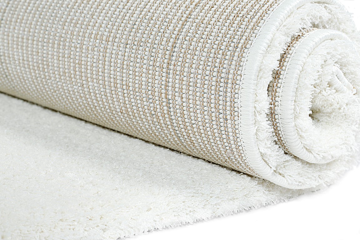 Wit hoogpolig vloerkleed | Hoogpolige witte vloerkleden - karpet