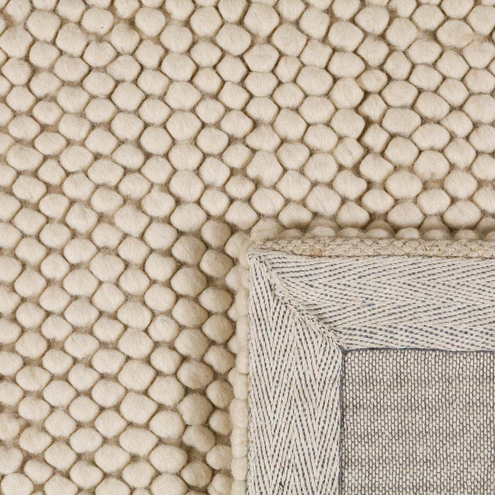 Treinstation Samenpersen Recyclen Wol vloerkleed Pixel kleur naturel - Vloerkleed en karpet