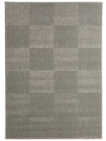 Grijs modern geblokt vloerkleed Poros