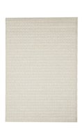 Effen vloerkleed Egina Ecru