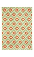 Moderne voerkleden en tapijten groen Rhodos