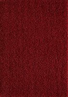 Rood hoogpolig vloerkleed of karpet Seram 1300