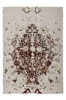 Vintage vloerkleed Sitra Oranje / Ecru