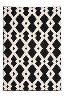 Designer vloerkleed Stellos Zwart Wit