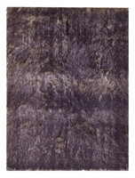 Hoogpolig vloerkleed Carona Wit Blauw