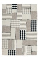 Wollen patchwork vloerkleed Como Naturel