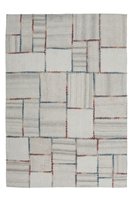 Wollen patchwork vloerkleed Como Naturel