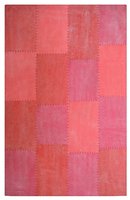 Patchwork vloerkleed Lira Multicolor rood