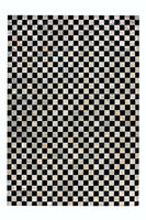 Lederen vloerkleed Roms Grijs