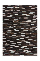 Leren vloerkleed Patch 851 kleur Bruin