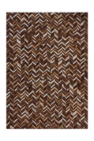 Leren vloerkleed Patch 852 kleur Beige