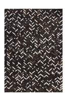 Leren vloerkleed Patch 852 kleur Bruin