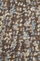 Wollen vloerkleed Kiezel kleur grijs